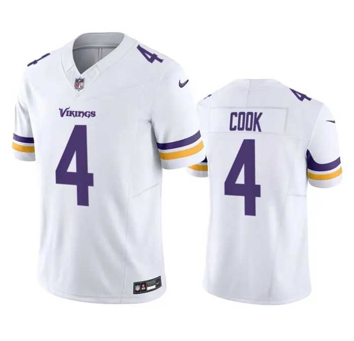 Men & Women & Youth Minnesota Vikings #4 Dalvin Cook White 2023 F.U.S.E. Vapor Untouchable Stitched Jersey
